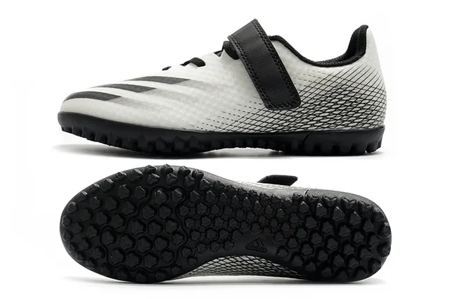 Adidas Verde Roxo Baixo Corte Superior Sintético Solado Hexagonal Sapatos de Futebol Turf 20