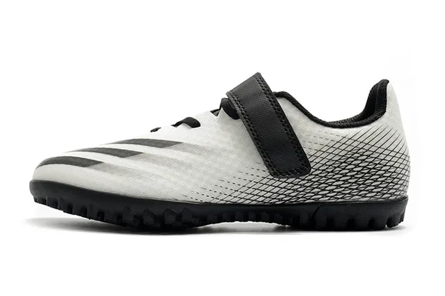 Adidas Verde Roxo Baixo Corte Superior Sintético Solado Hexagonal Sapatos de Futebol Turf 21