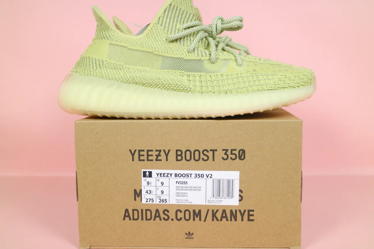 Adidas Green White Knit Upper Ribbed Translucent Sole Lifestyle Sneakers 4