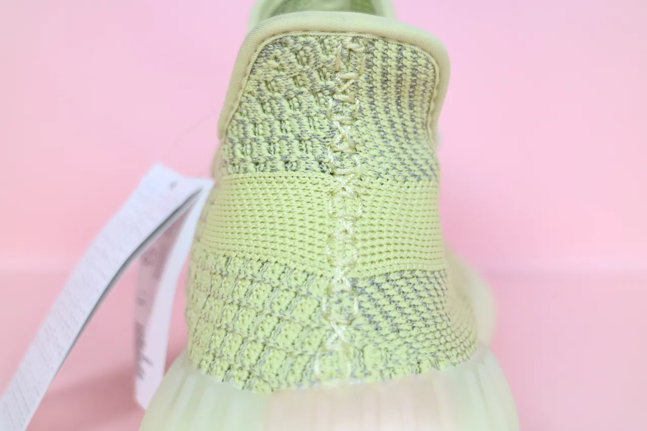 Adidas Green White Knit Upper Ribbed Translucent Sole Lifestyle Sneakers 14