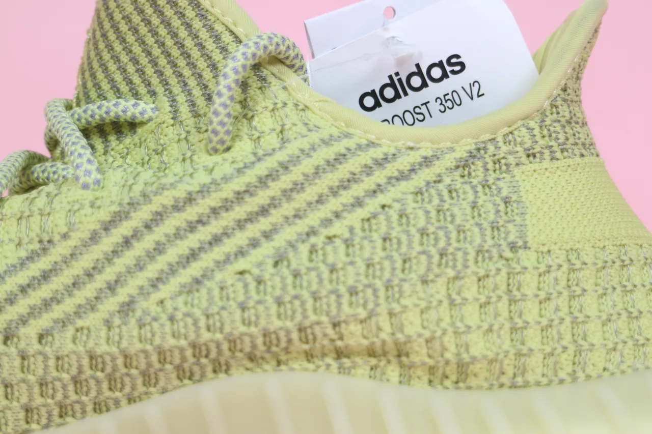 Adidas Green White Knit Upper Ribbed Translucent Sole Lifestyle Sneakers 23