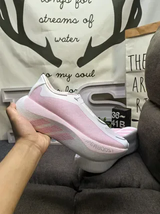 Adidas Hyperboost Pink and White Lifestyle Sneakers 5