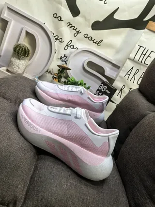 Adidas Hyperboost Pink and White Lifestyle Sneakers 7