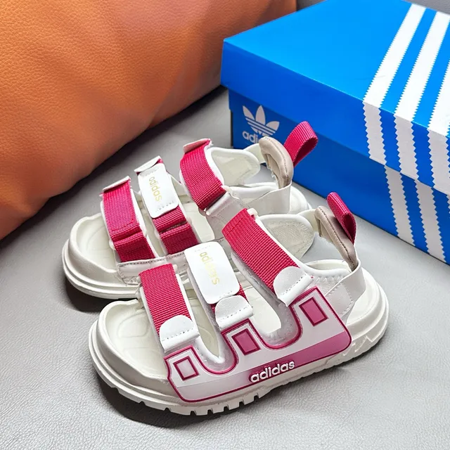 Adidas Enfants Multi-Lanières Bloc de Couleur Sandales Casual 24