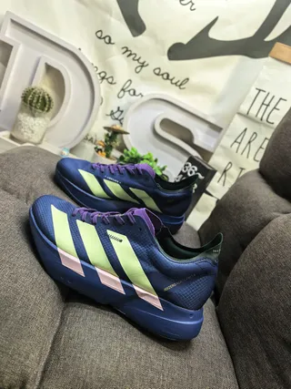 Adidas Lightstrike Pro Blue Lime Green Purple Chaussures de course 7