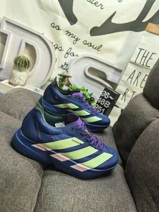 Adidas Lightstrike Pro Blue Lime Green Purple Chaussures de course 9