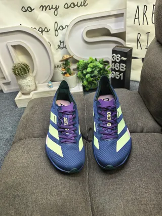 Adidas Lightstrike Pro Blue Lime Green Purple Chaussures de course 10