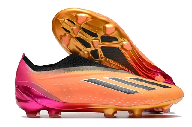 Adidas Chaussures de Football Multicolore Dégradé Doré Col Chaussette Terrain Ferme 1