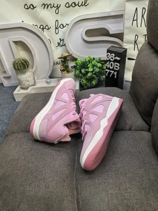Adidas Pink White Low-Top Padded Collar Lifestyle Sneakers 6