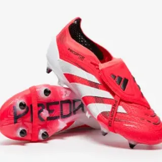 Adidas Predator Accuracy Laceless Red White Firm-Ground Soccer Shoes
