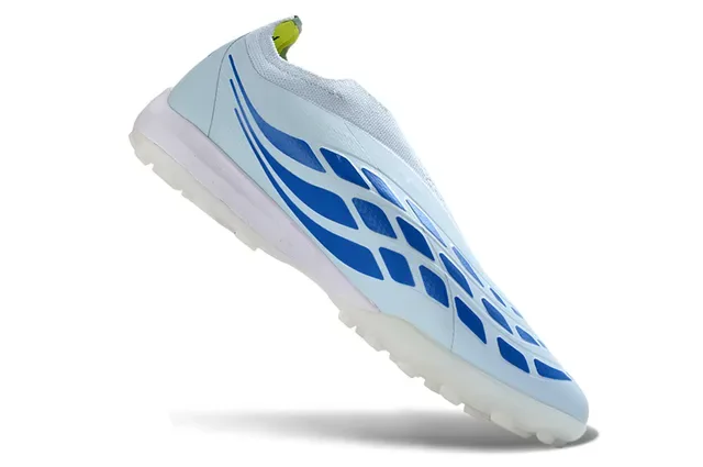 Adidas Predator Blue Navy Laceless Sock-Fit Upper Molded Rubber Outsole Turf Soccer Shoes 11