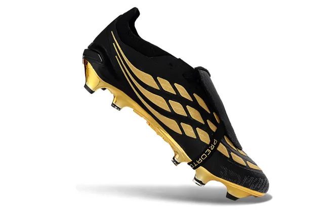 Adidas Predator Kaka Black and Gold Firm-Ground Soccer Shoes 2