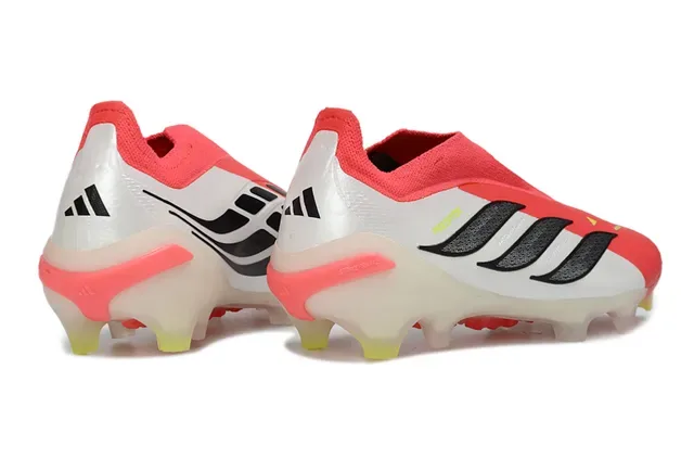 Adidas Predator Rouge Blanc Noir Firm-Ground Chaussures de football 14