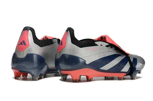 Adidas Predator Argent Marine Corail Firm-Ground Chaussures de Football 5