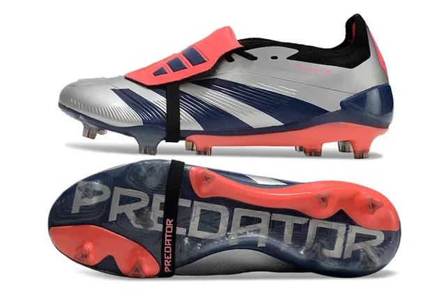 Adidas Predator Argent Marine Corail Firm-Ground Chaussures de Football 6