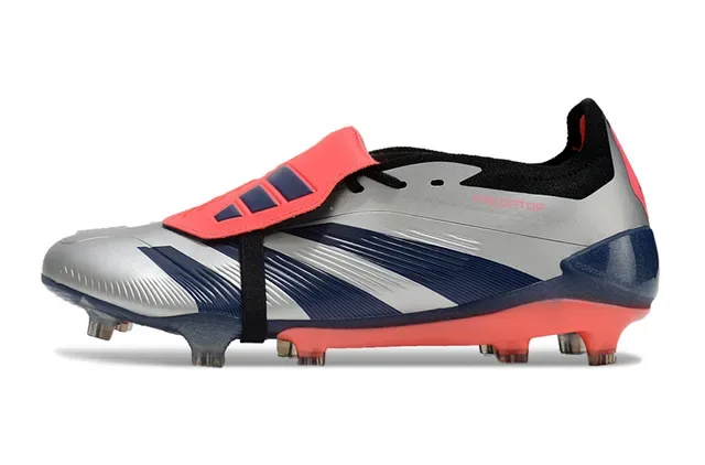 Adidas Predator Argent Marine Corail Firm-Ground Chaussures de Football 7