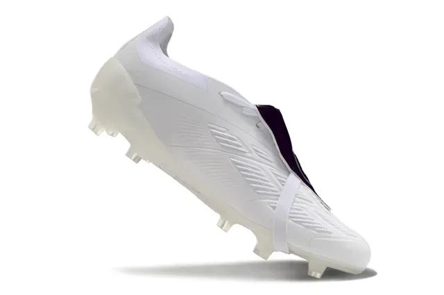 Adidas Predator Blanco Púrpura Dorado Zapatos de Fútbol para Césped Firme 2