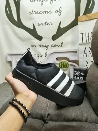Adidas Quilted Slip-On Platform Sneakers 5