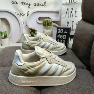 Adidas Samba Beige and White Lifestyle Sneakers