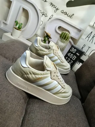 Adidas Samba Beige and White Lifestyle Sneakers 9