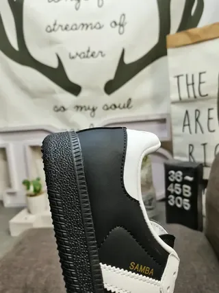 Adidas Samba Black and White Lifestyle Sneakers 3
