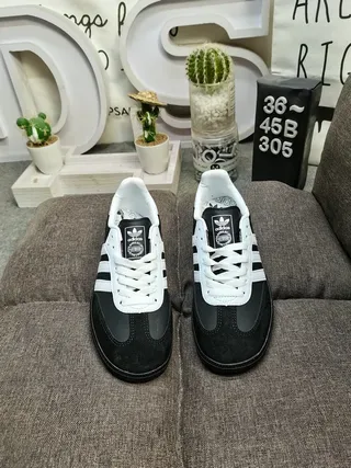 Adidas Samba Black and White Lifestyle Sneakers 10