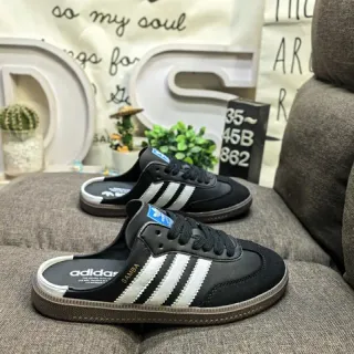 Adidas Samba 黑白后空乐福鞋