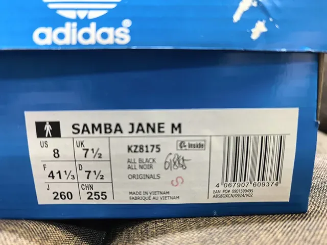 Adidas Samba Black Laceless Strap Lifestyle Sneakers 2