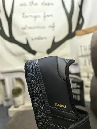 Adidas Samba Black Laceless Strap Lifestyle Sneakers 3
