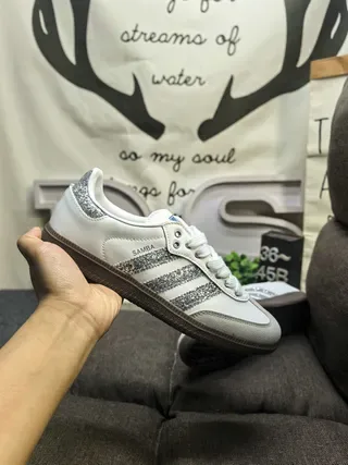Adidas Samba Brown and White Lifestyle Sneakers 5