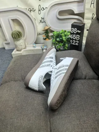 Adidas Samba Brown and White Lifestyle Sneakers 6