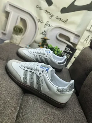 Adidas Samba Brown and White Lifestyle Sneakers 7