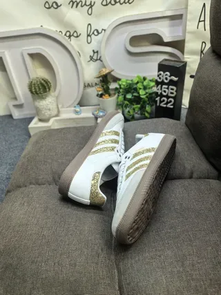 Adidas Samba Brown and White Lifestyle Sneakers 16