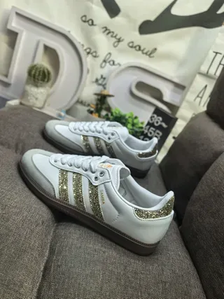 Adidas Samba Brown and White Lifestyle Sneakers 17