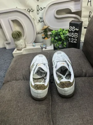 Adidas Samba Brown and White Lifestyle Sneakers 18