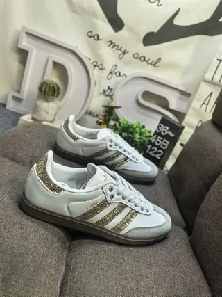 Adidas Samba Brown and White Lifestyle Sneakers 19