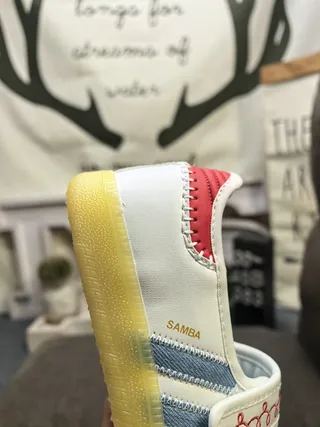 Adidas Samba Sapatos Mary Jane com estampado de vaca 3