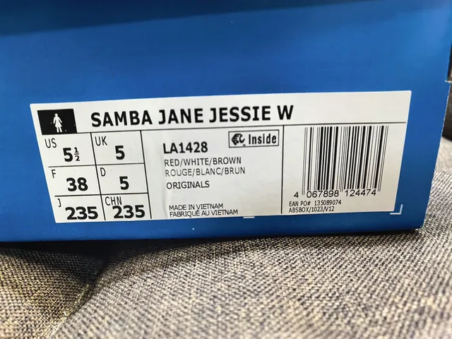 Adidas Samba Cow Print Navy Red White Lifestyle Sneakers 2