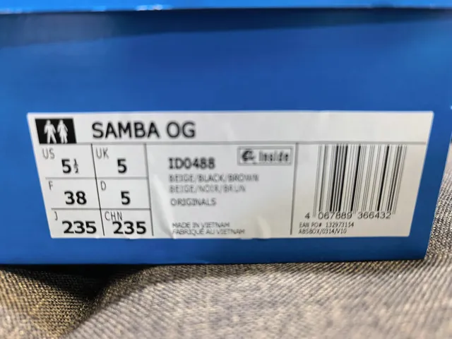 Adidas Samba Lace-Panel Off-White and Black Lifestyle Sneakers 2
