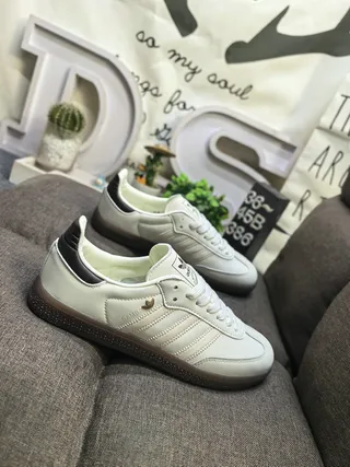Adidas Samba Off-White & Black 生活休闲鞋 9