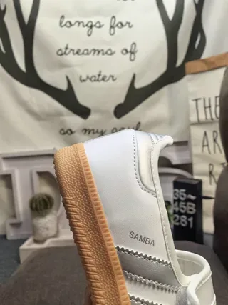 Adidas Samba Off-White and Black Lifestyle Sneakers 3
