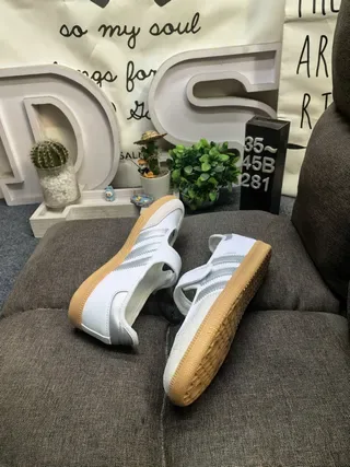 Adidas Samba Off-White and Black Lifestyle Sneakers 6