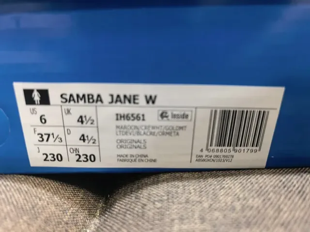 Adidas Samba Off-White and Black Lifestyle Sneakers 12