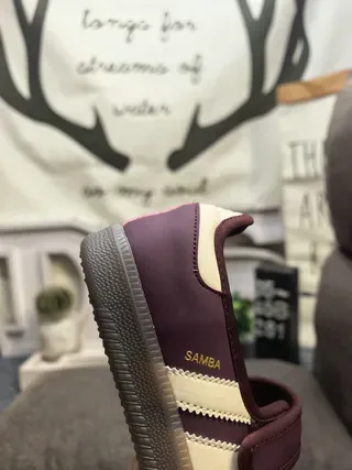 Adidas Samba Off-White and Black Lifestyle Sneakers 13