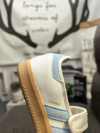 Adidas Samba Off-White and Black Lifestyle Sneakers 23