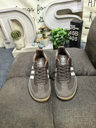 Adidas Samba Off-White and Burgundy Lifestyle Sneakers 20