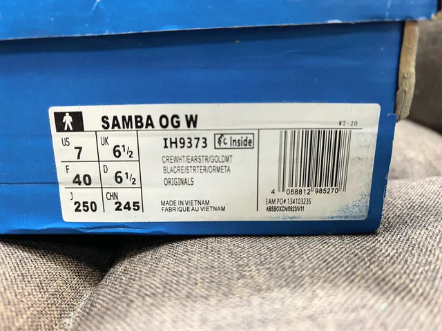 Adidas Samba Off-White and Burgundy Lifestyle Sneakers 22