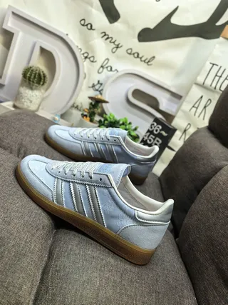 Adidas Samba OG Light Blue Suede Lifestyle Sneakers 7