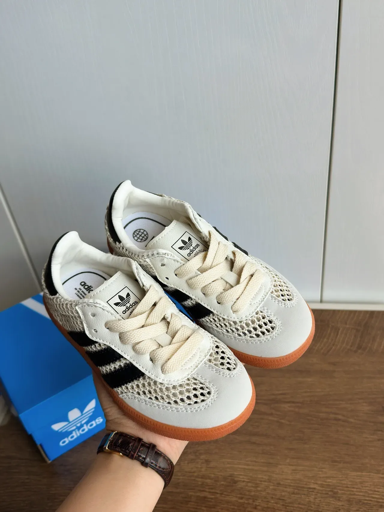 Adidas Samba OG Mesh White Black Gum Lifestyle Sneakers 9
