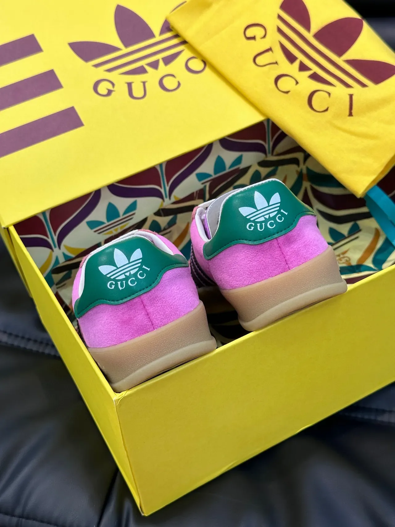 Adidas Samba OG Pink Black Green Lifestyle Sneakers 5
